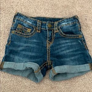 True religion girls jean shorts.
